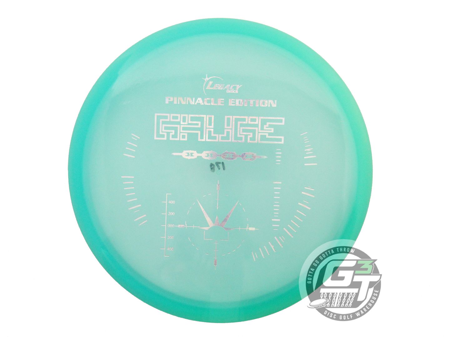 USED Legacy Discs Pinnacle Gauge 178g Seafoam Money Foil Midrange Golf Disc