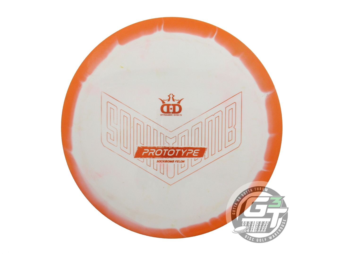 USED Dynamic Discs PROTO Supreme Orbit Felon 174g Orange-White Driver Golf Disc