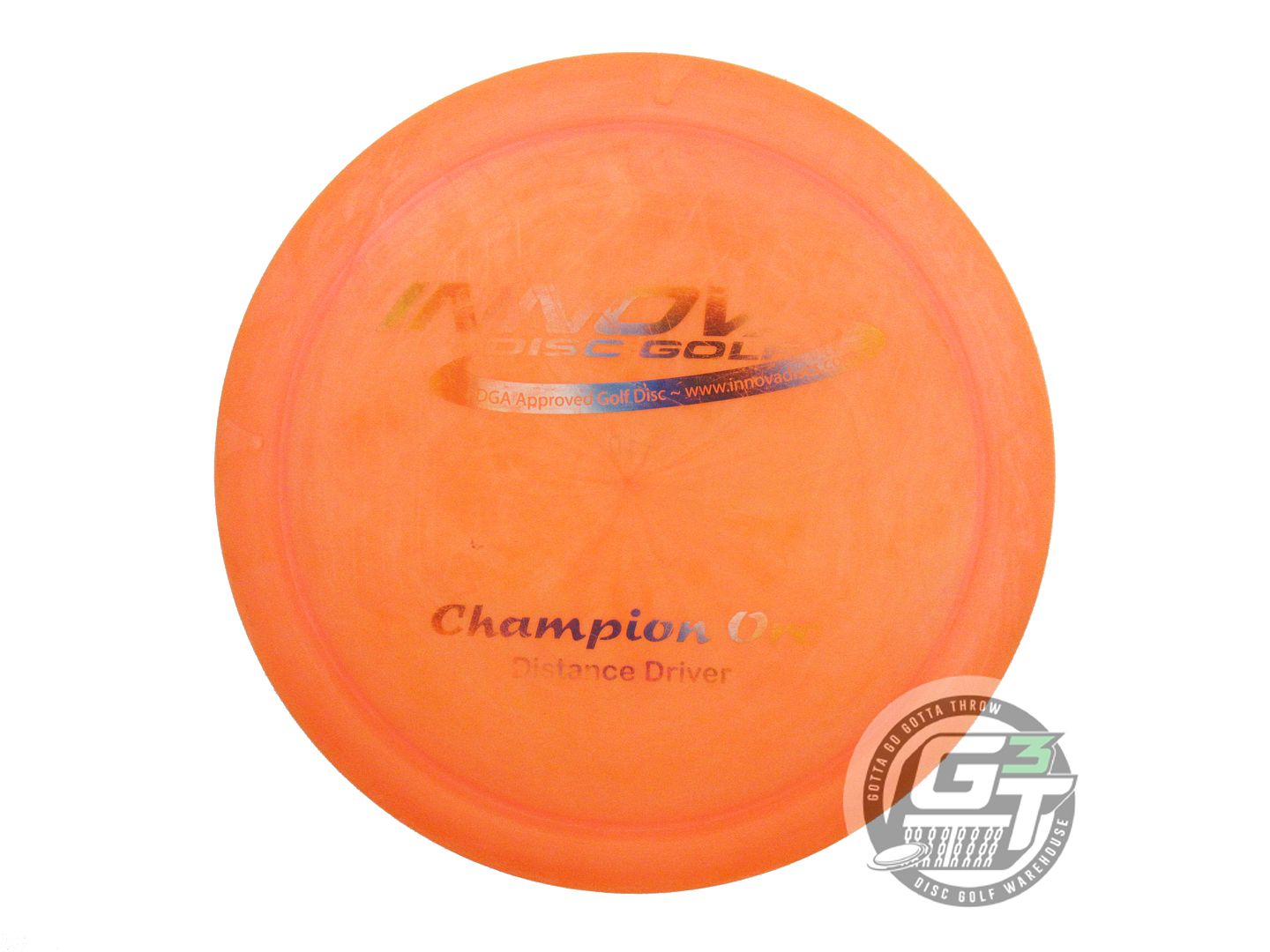 USED Innova Champion Orc 170g Orange Rainbow Foil PFN Distance Driver Golf Disc
