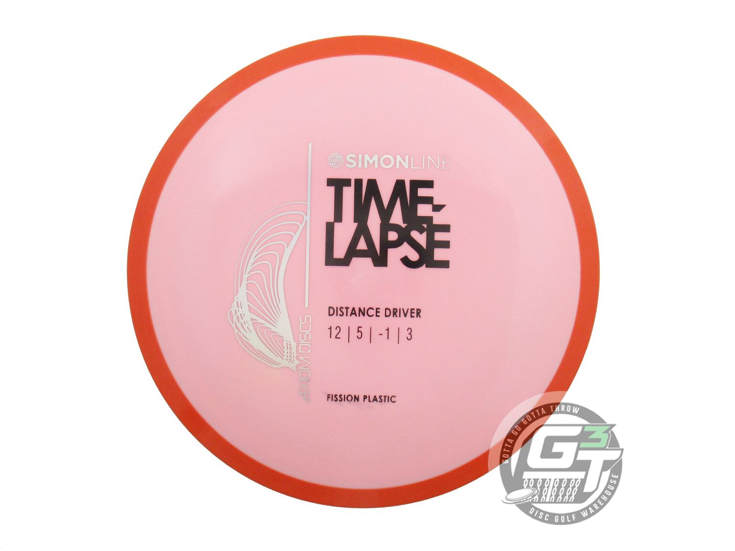 NOS Axiom Discs [LIZOTTE] Fission Time Lapse 167g Pink Orange Rim Driver Disc
