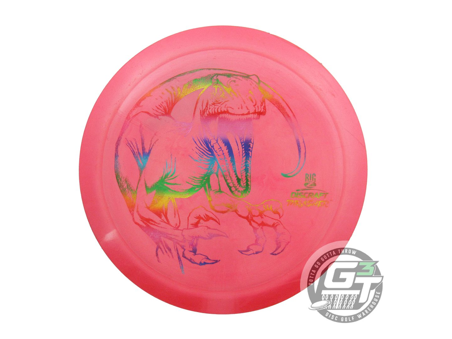 USED Discraft Big Z Thrasher 171g Pink Rainbow Foil Distance Driver Golf Disc