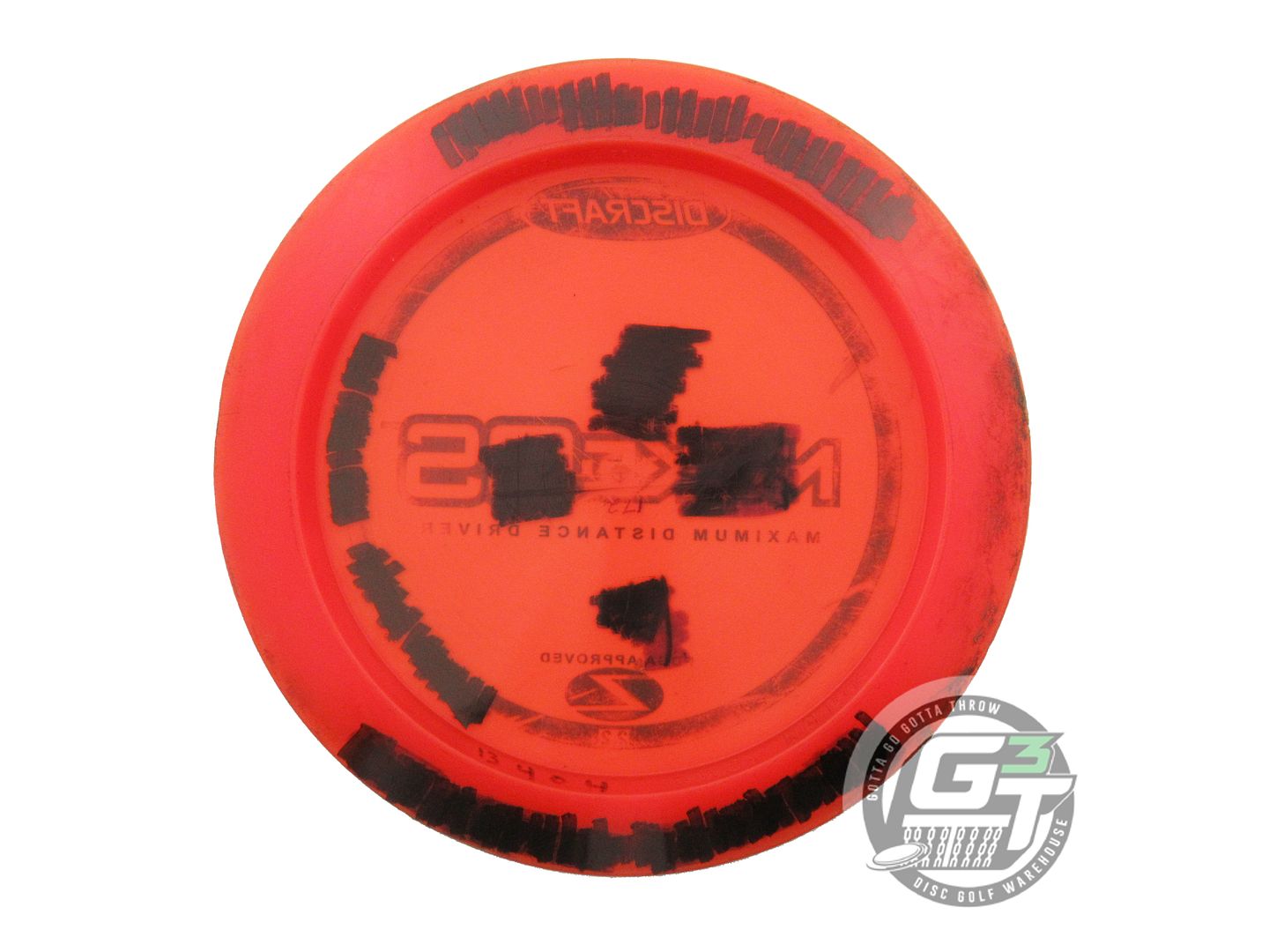 USED Discraft Z Nuke OS 172g Red Blue Stamp PFN  Distance Driver Golf Disc