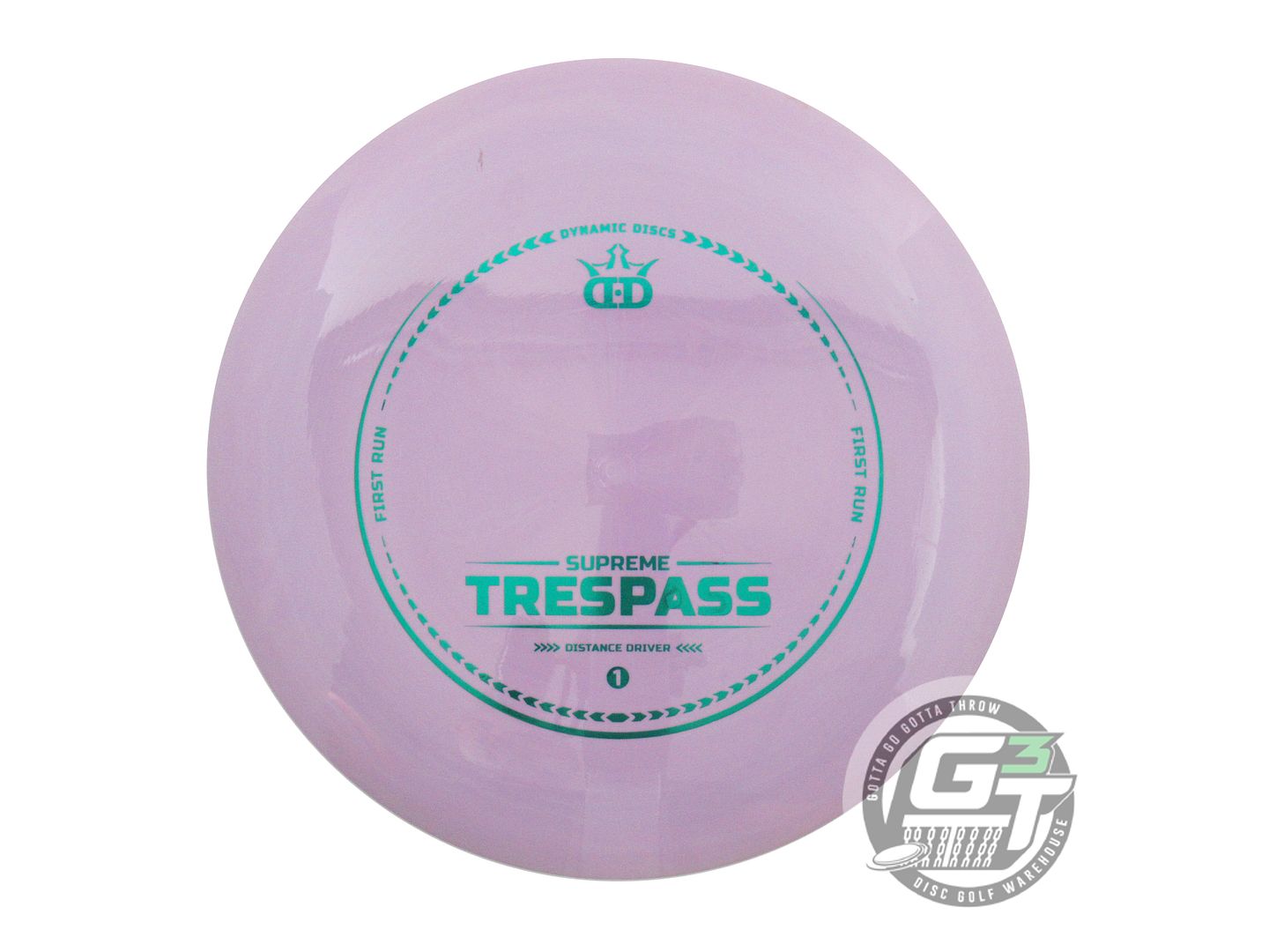 USED Dynamic Discs Supreme Trespass 170g Lilac Green Foil Distance Driver Disc
