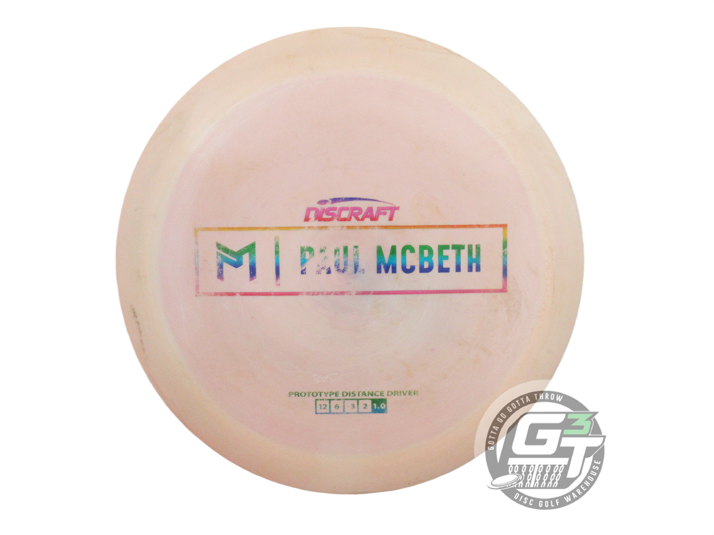 USED Discraft [McBETH] Proto ESP Hades 171g Peach-Pink Driver Golf Disc