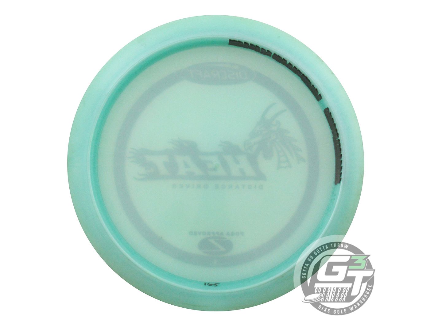 USED Discraft Z Heat 165g Seafoam Gold Foil Distance Driver Golf Disc