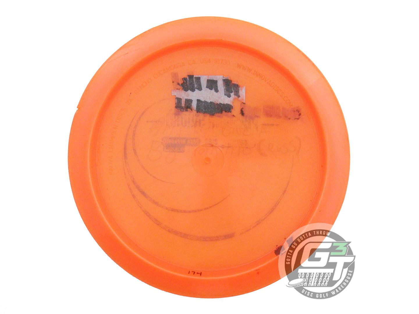 USED Innova PHANTOM SWORD Champion PD 174g Orange Distance Driver Golf Disc
