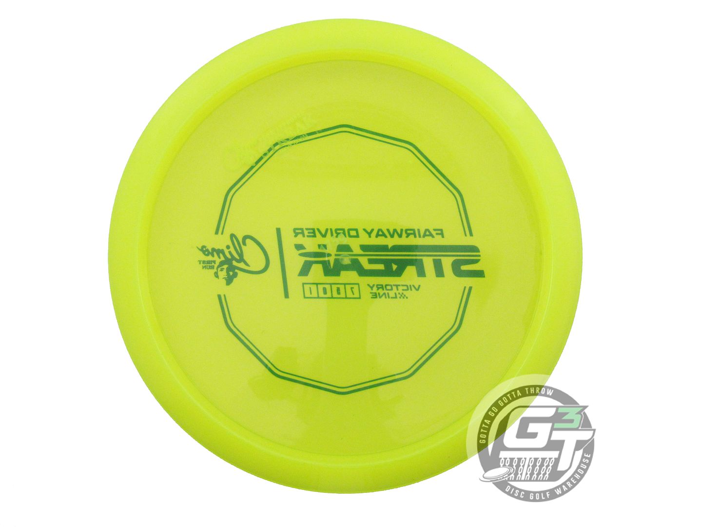 USED Climo Victory Line Streak 175g Yellow Blue Stamp Fairway Driver Golf Disc