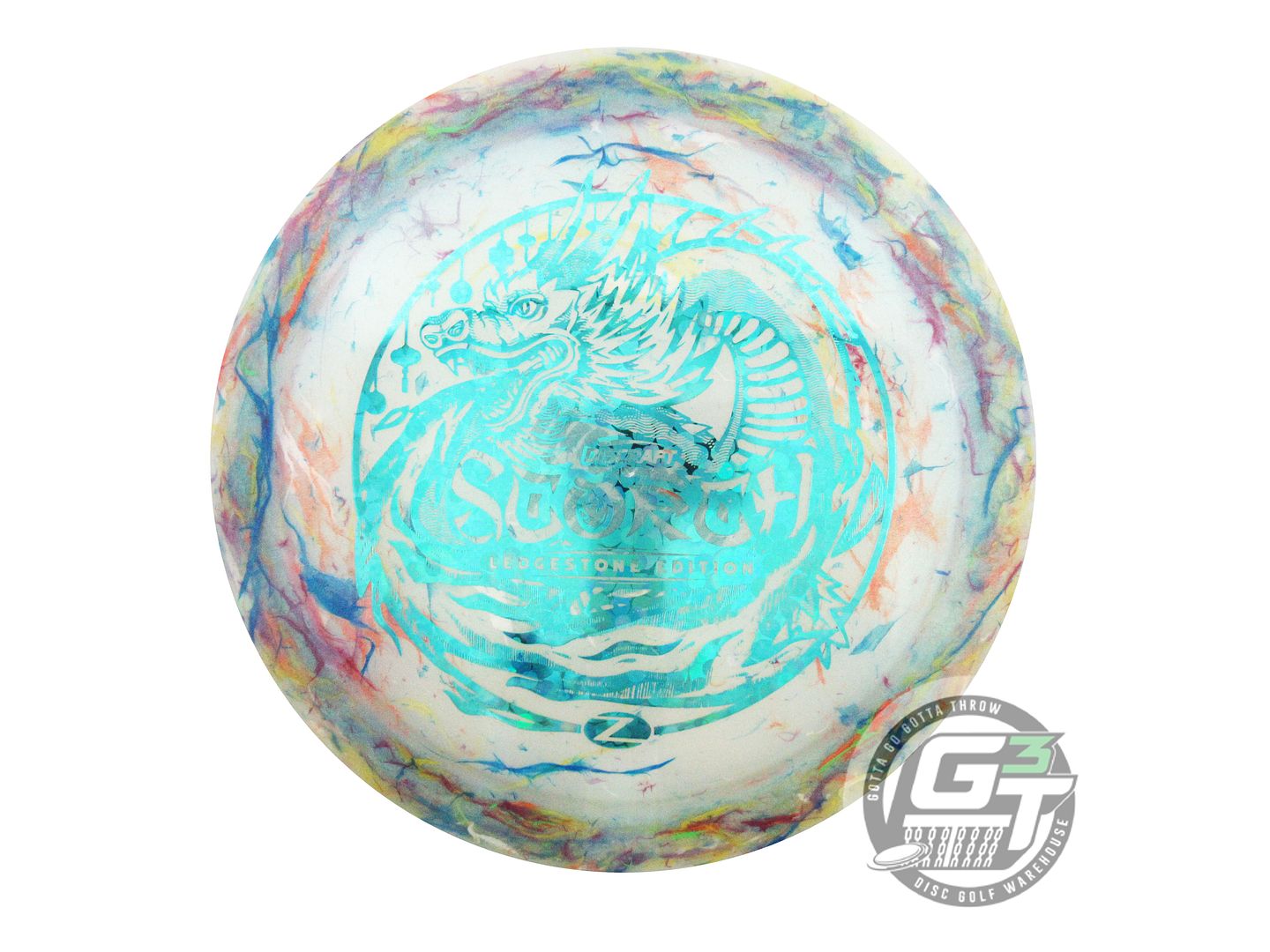 USED Discraft [LEDGESTONE] Z FLX Scorch 175g Teal Flower Driver Disc