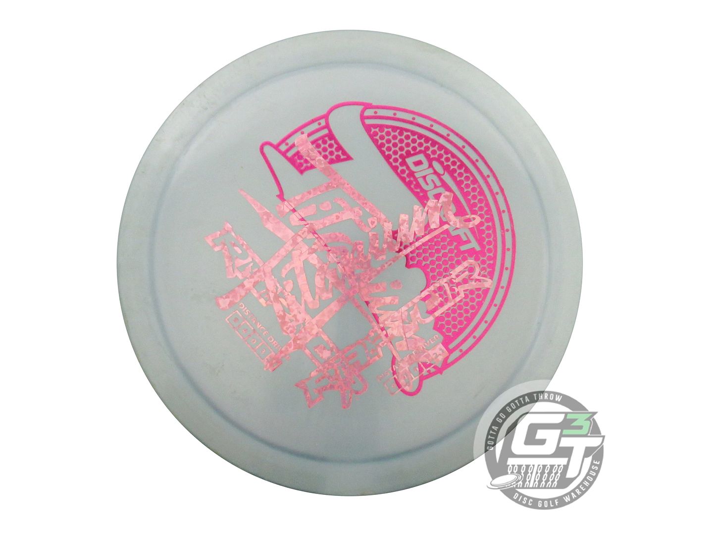 USED Discraft X-OUT Titanium Raptor 168g Gray Distance Driver Golf Disc