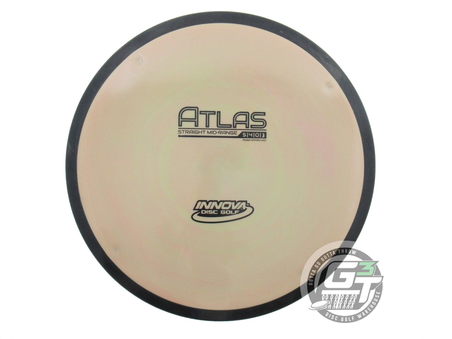 USED Innova Star Atlas 180g Olive Black Stamp Black Rim Midrange Golf Disc