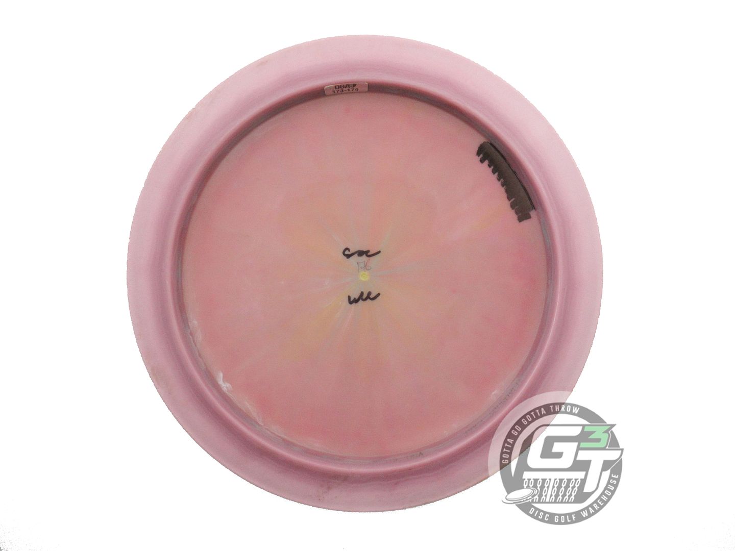 USED DGA [MARWEDE] ProLine Hurricane 176g Pink-Mustard Distance Driver Golf Disc