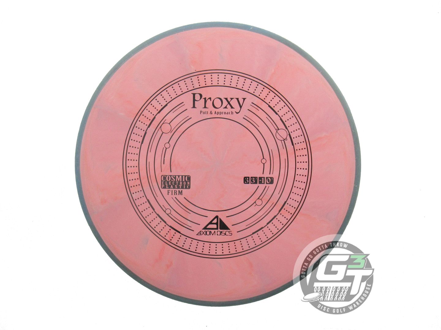 USED Axiom Discs Cosmic Electron Firm Proxy 173g Pink Slate Rim Putter Golf Disc