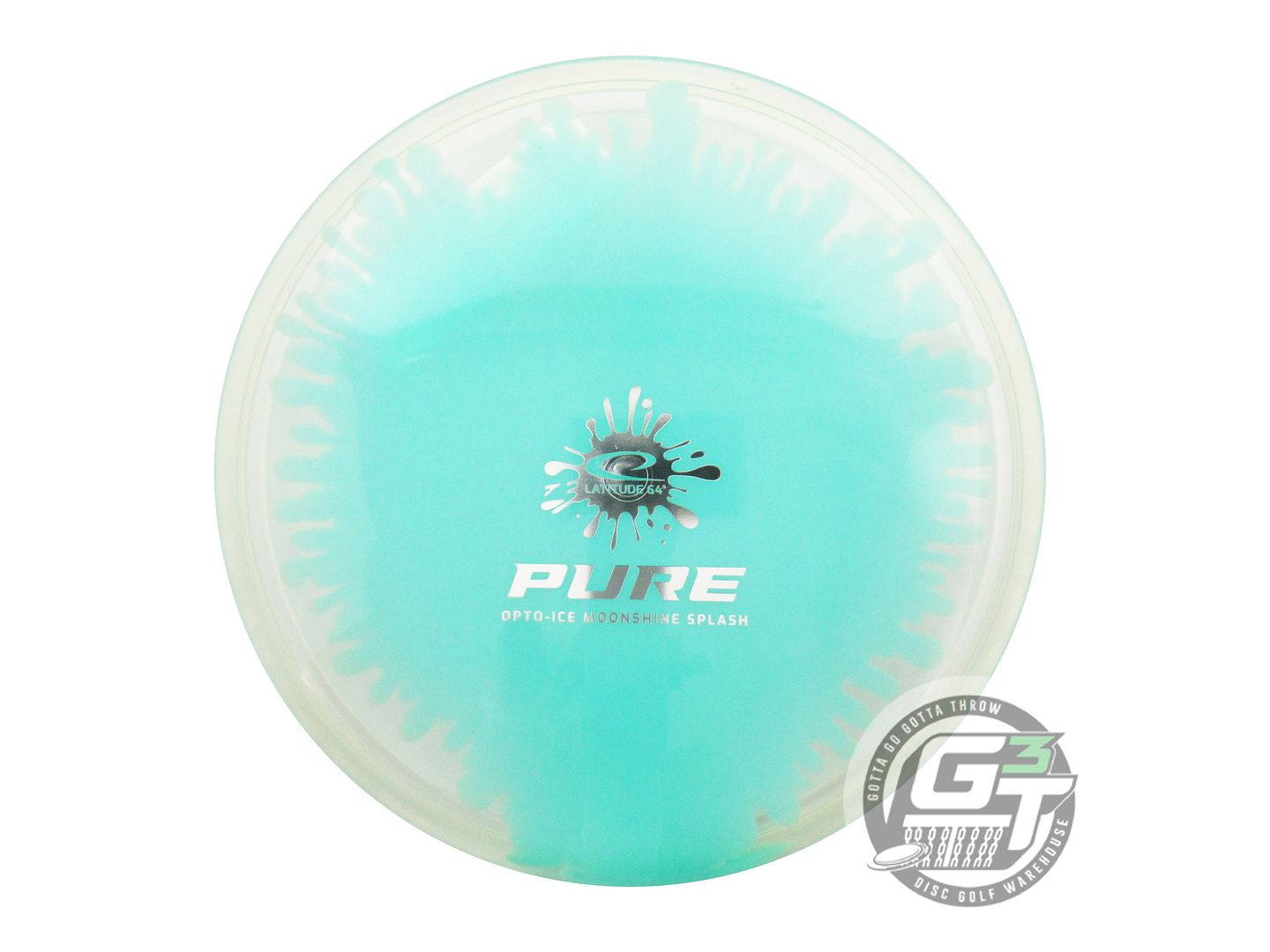 Latitude 64 Moonshine Glow Opto Ice Splash Pure Putter Golf Disc (Individually Listed)