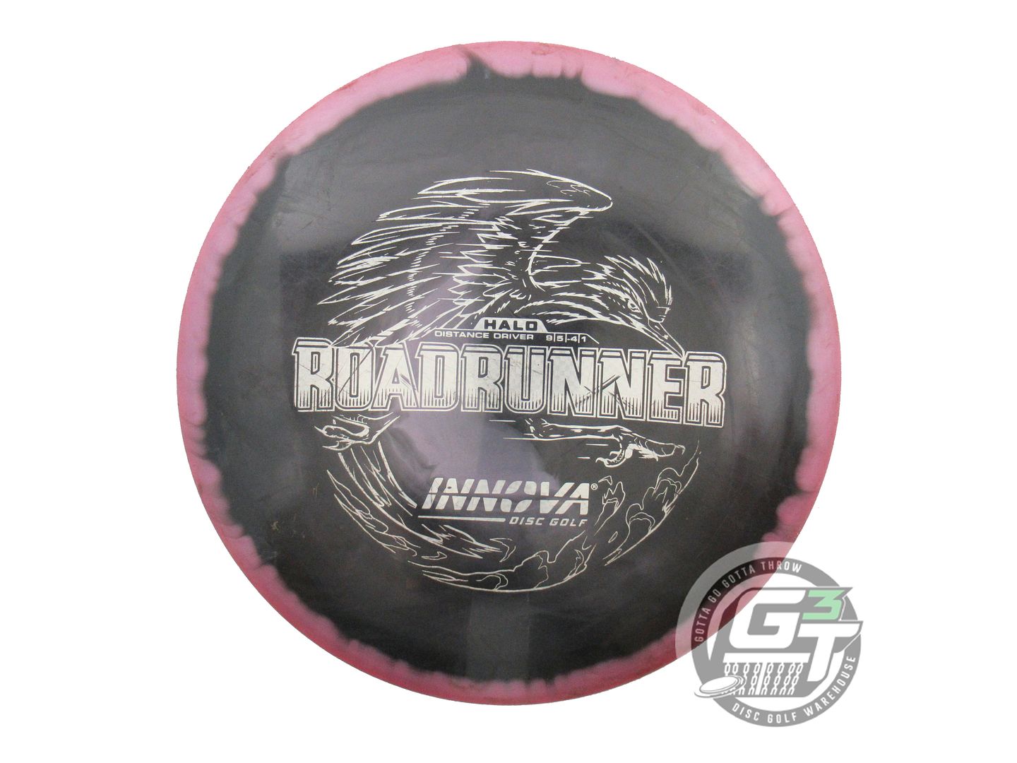 USED Innova Halo Star Roadrunner 175g Pink-Black Distance Driver Golf Disc