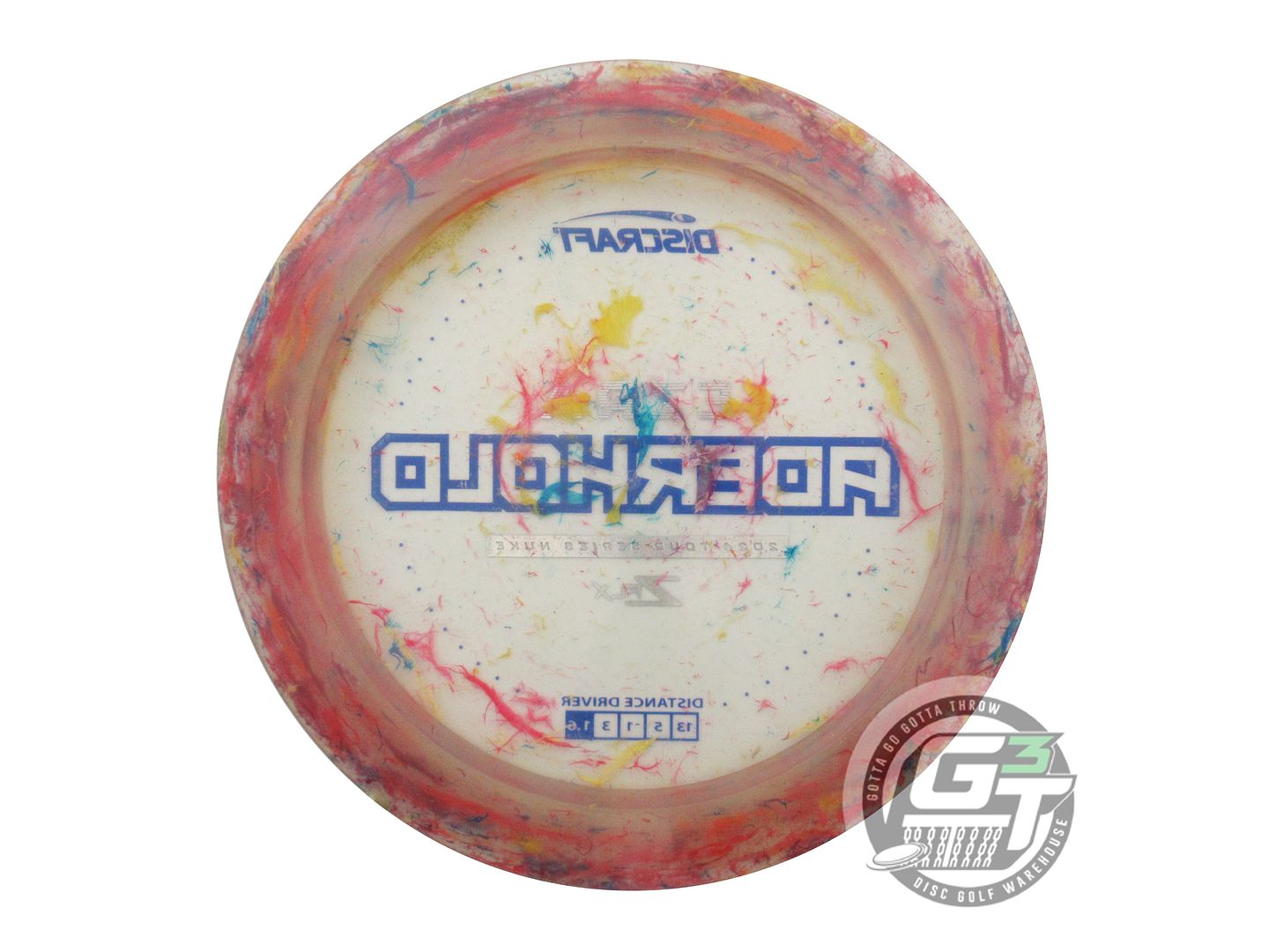 USED Discraft [ADERHOLD] Jawbreaker Z FLX Nuke 176g Blue Stamp Driver Golf Disc