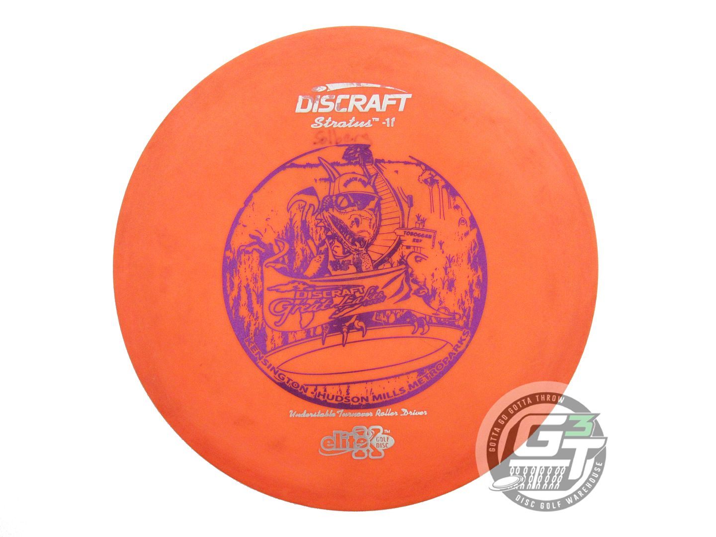 USED Discraft Elite X Stratus 171g Orange Purple Foil Fairway Driver Golf Disc