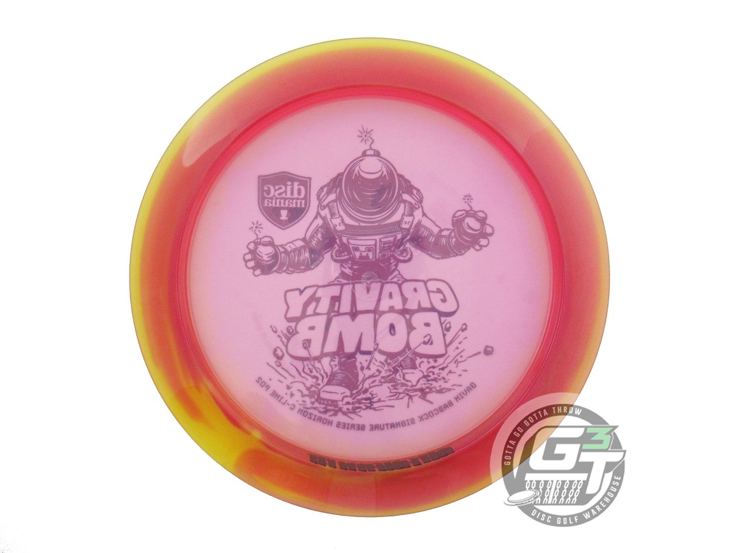 USED DiscMania GRAVITY BOMB Horizon C-Line PD2 175g Yellow-Pink Driver Golf Disc