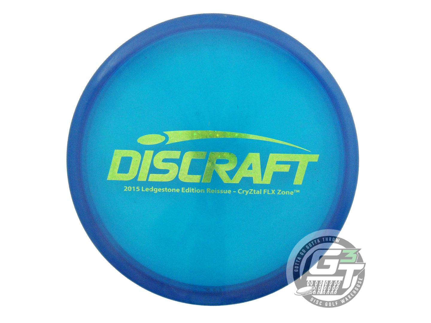 USED Discraft [LEDGESTONE] CryZtal FLX Zone 172g Blue Lime Star Foil Putter Disc