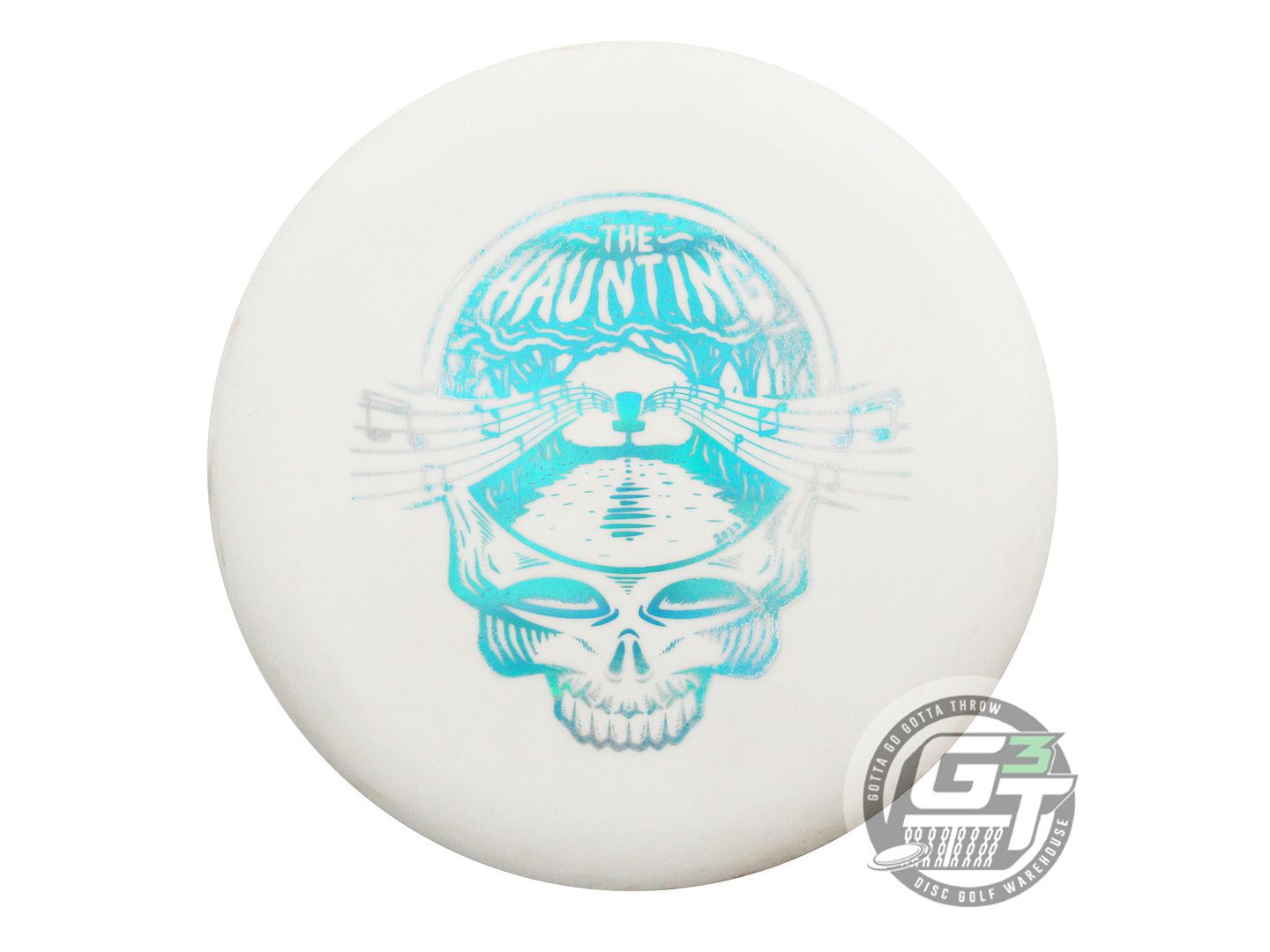 USED Gateway Super Glow 4S Wizard 171g White Teal Holo Foil Putter Golf Disc
