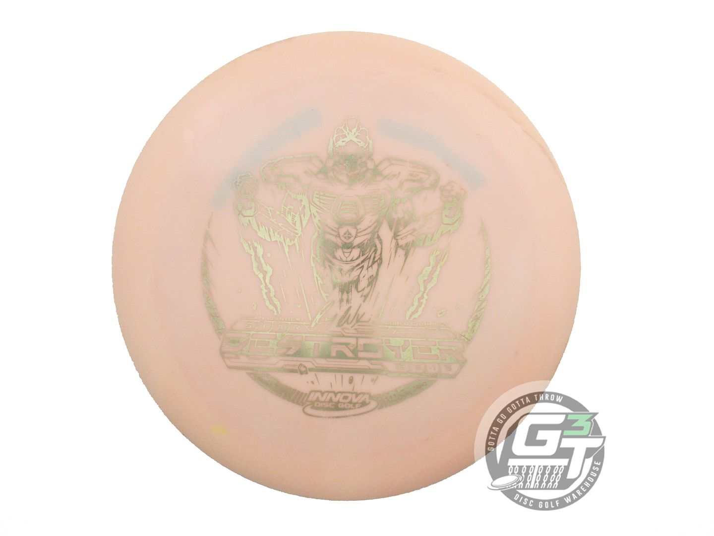 USED Innova [SOCKIBOT] Star Destroyer 172g Peach Silver Foil Driver Golf Disc