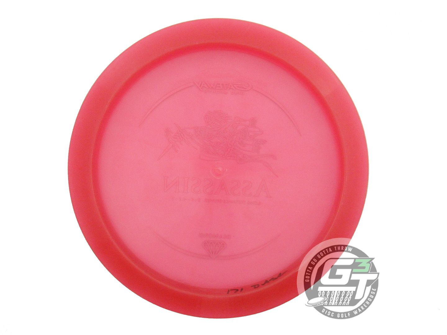 USED Gateway Diamond Assassin 171g Red Gold Holo Foil Fairway Driver Golf Disc