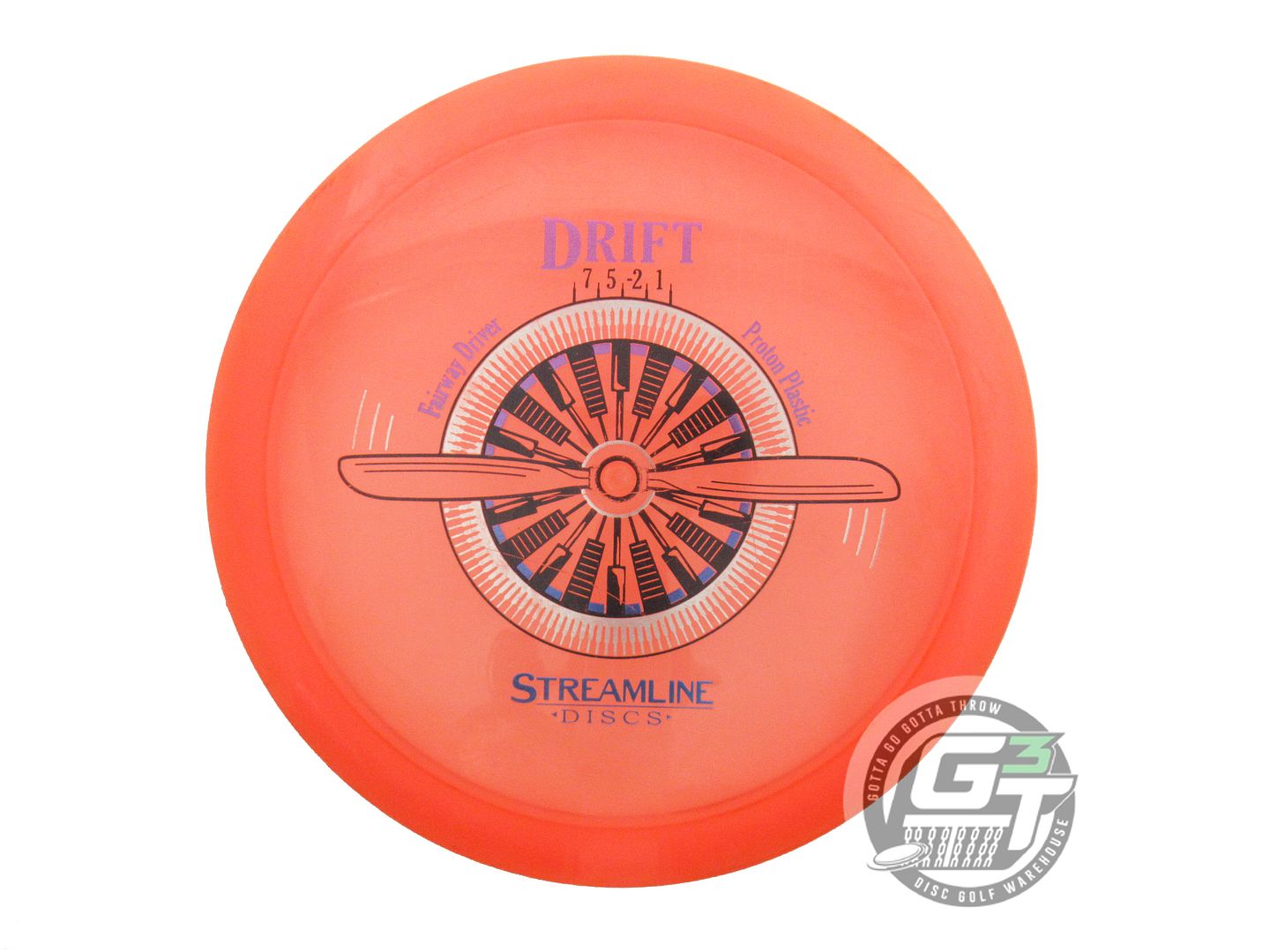 USED Streamline Discs Proton Drift 163g Orange Distance Driver Golf Disc