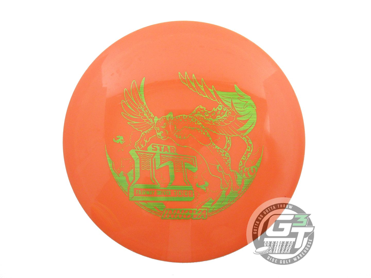 USED Innova Star IT 172g Orange Lime Laser Foil Fairway Driver Golf Disc