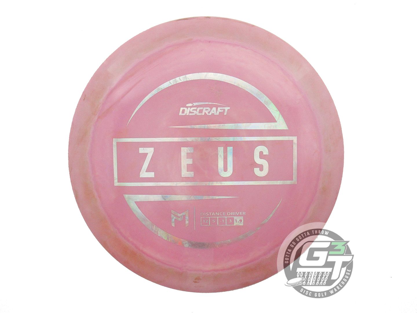 USED Discraft [McBETH] ESP Zeus 171g Drab Pink Money Foil Driver Golf Disc