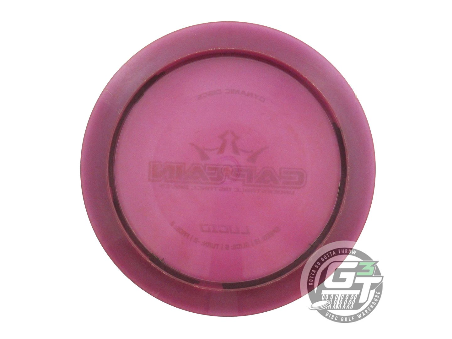 USED Dynamic Discs Lucid Captain 170g Purple Silver Foil Distance Driver Disc