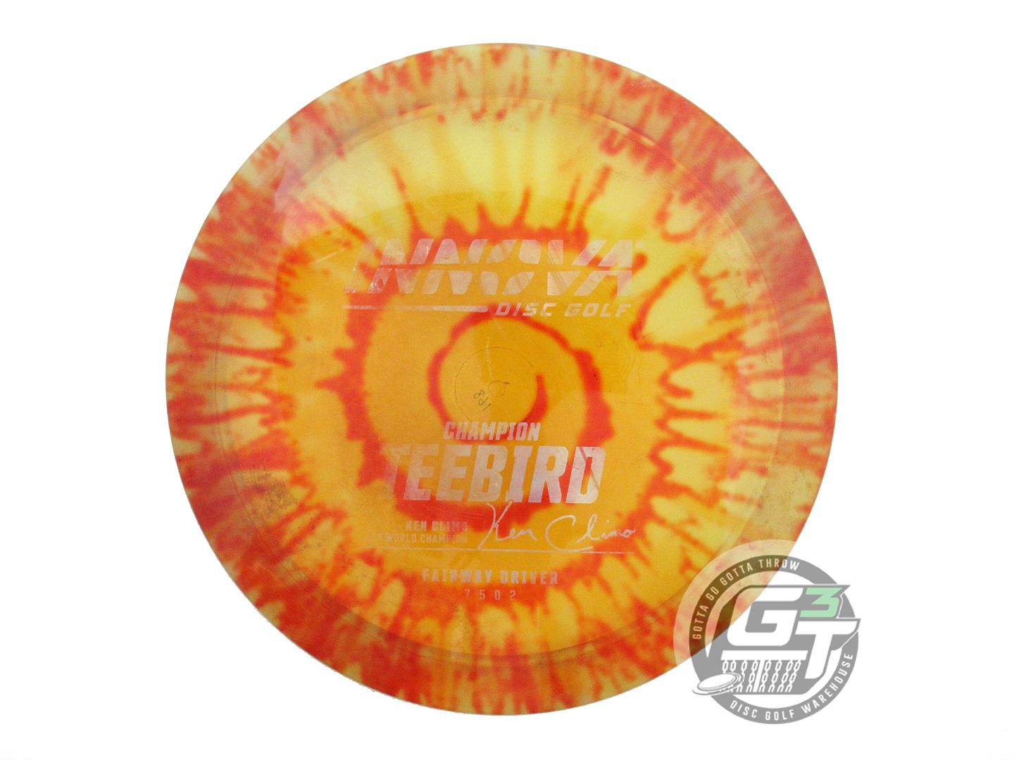 USED Innova I-DYE Champion Teebird 168g Fire Burst Fairway Driver Golf Disc