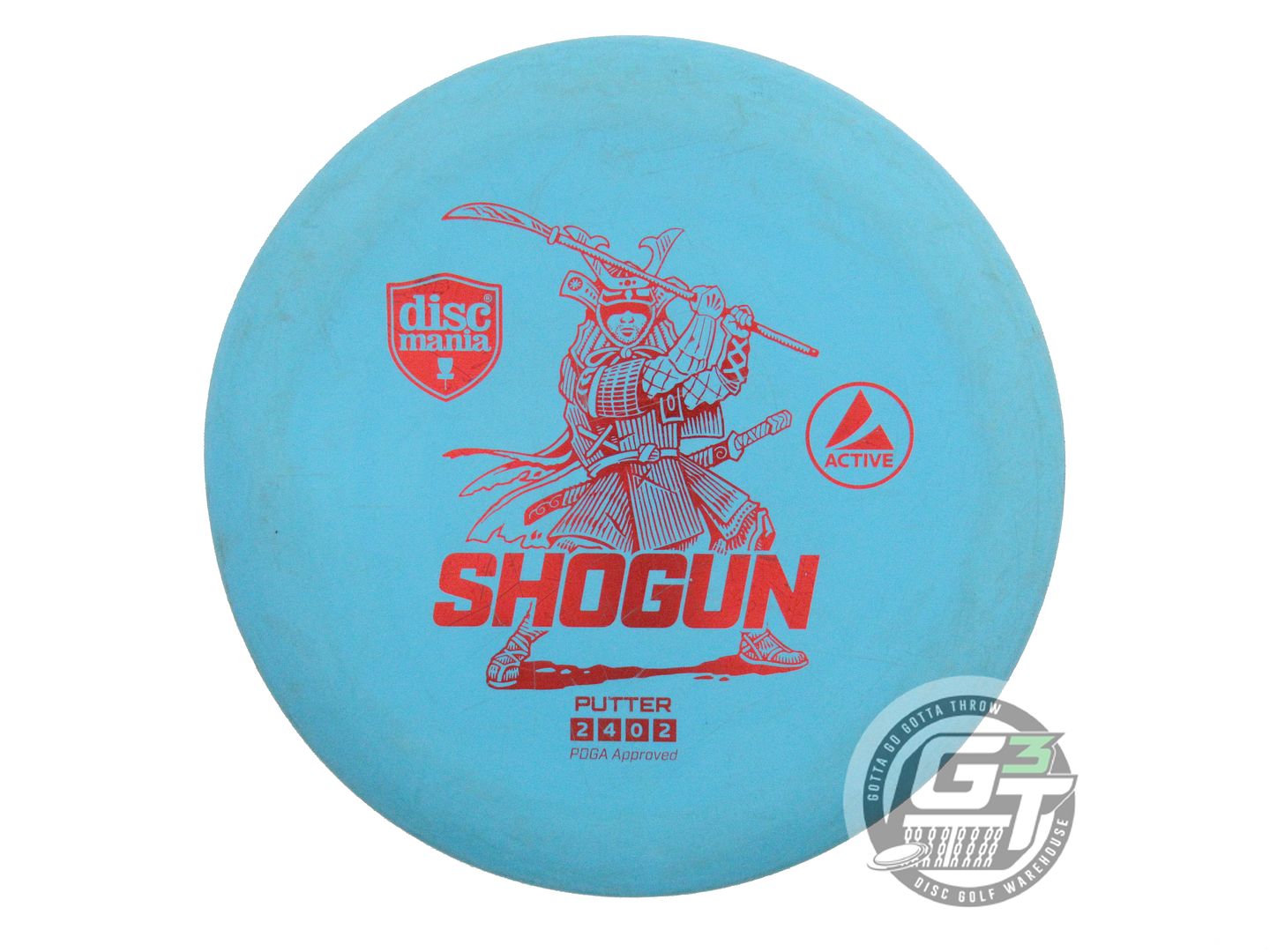 USED DiscMania Active Base Shogun 167g Teal Red Foil Putter Golf Disc