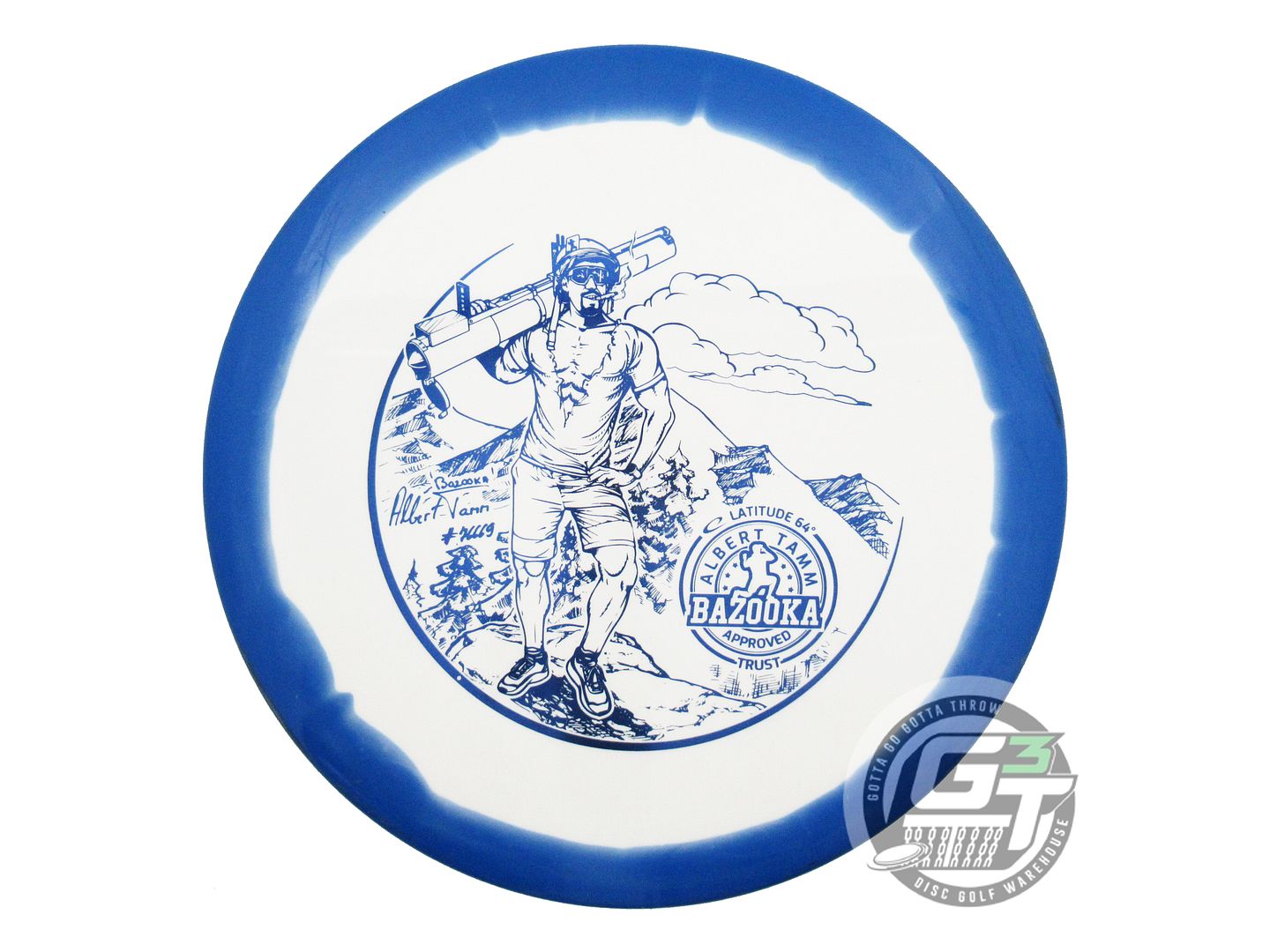 USED Latitude 64 [TAMM] Royal Grand Orbit Trust 178g Blue-White Midrange Disc