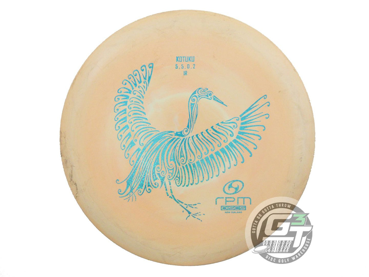 USED RPM Discs Atomic Kotuku 174g Peach Teal Glitter Foil Midrange Golf Disc