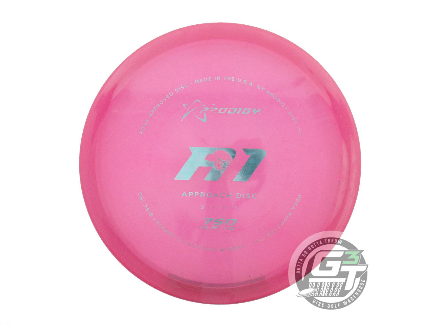 USED Prodigy Discs 750 A1 170g Pink Aqua Foil Midrange Golf Disc