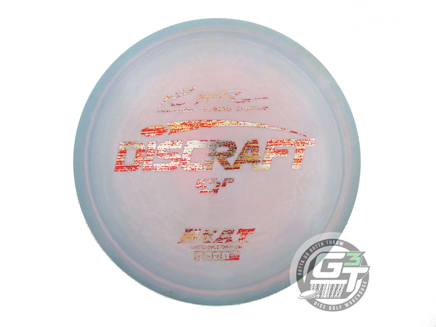 USED Discraft ESP Heat 175g Teal-Pink Red Static Foil Distance Driver Golf Disc