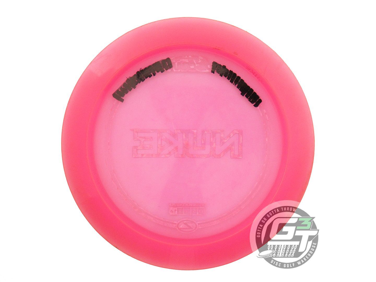 USED Discraft Z Nuke 177g Pink Silver Shatter Foil Distance Driver Golf Disc