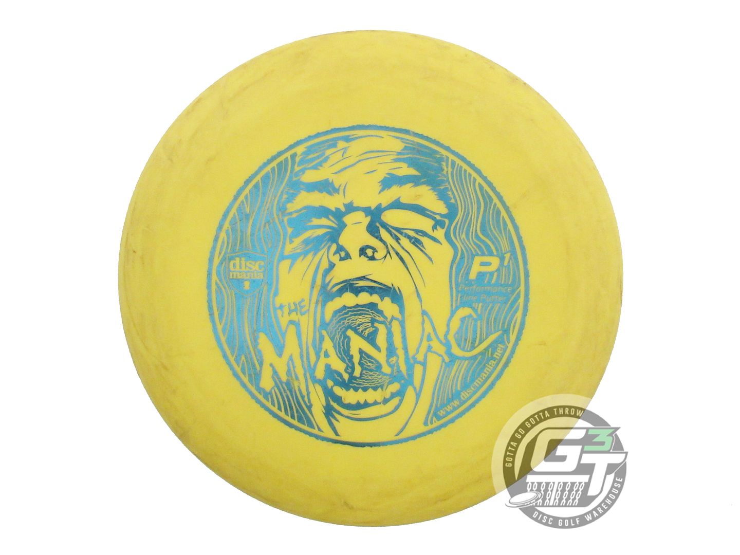 USED DiscMania P-Line P1 171g Yellow Blue Foil Putter Golf Disc