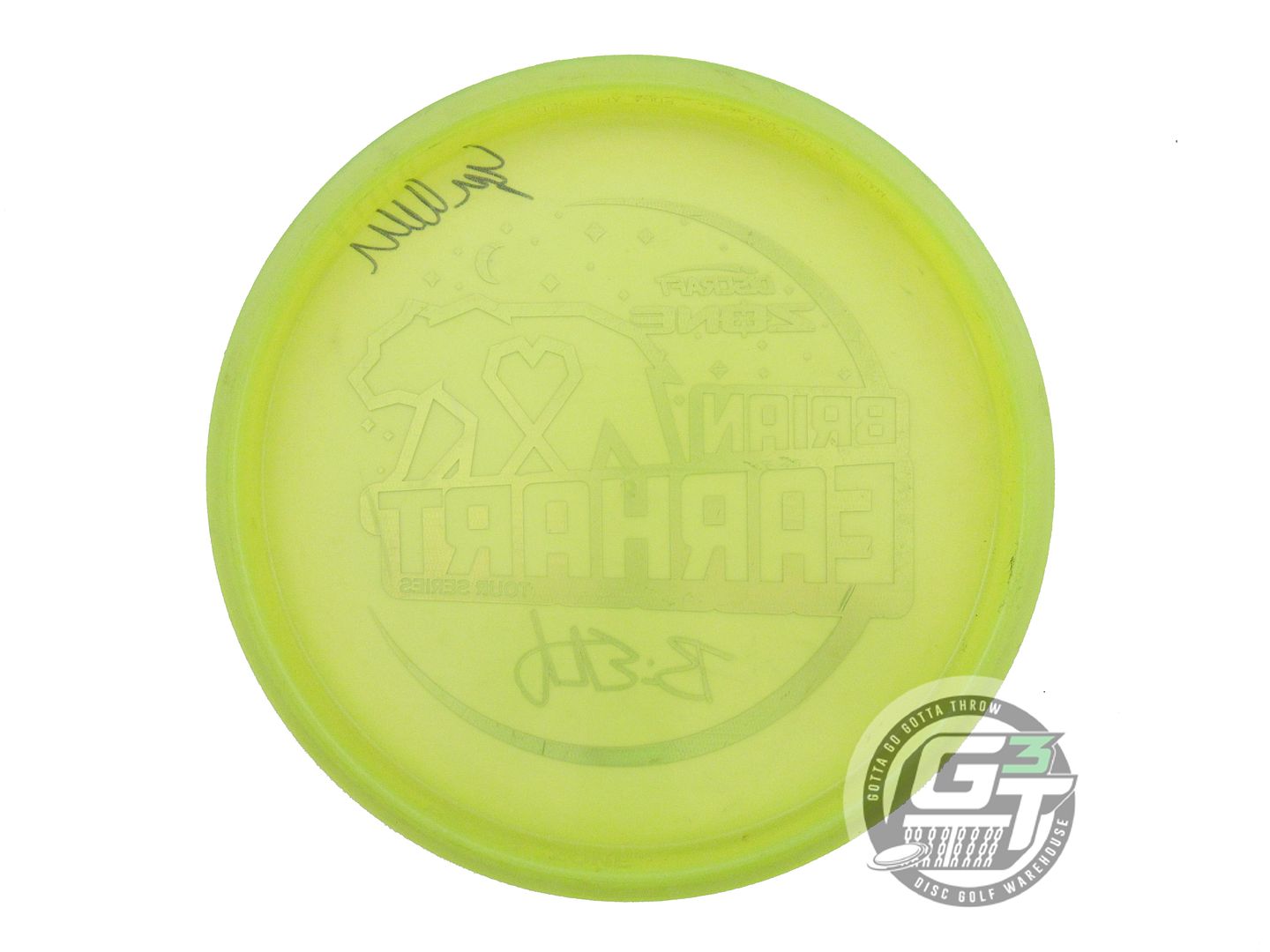 USED Discraft [EARHART] Metallic Z Zone 175g Yellow Copper Weave Putter Disc