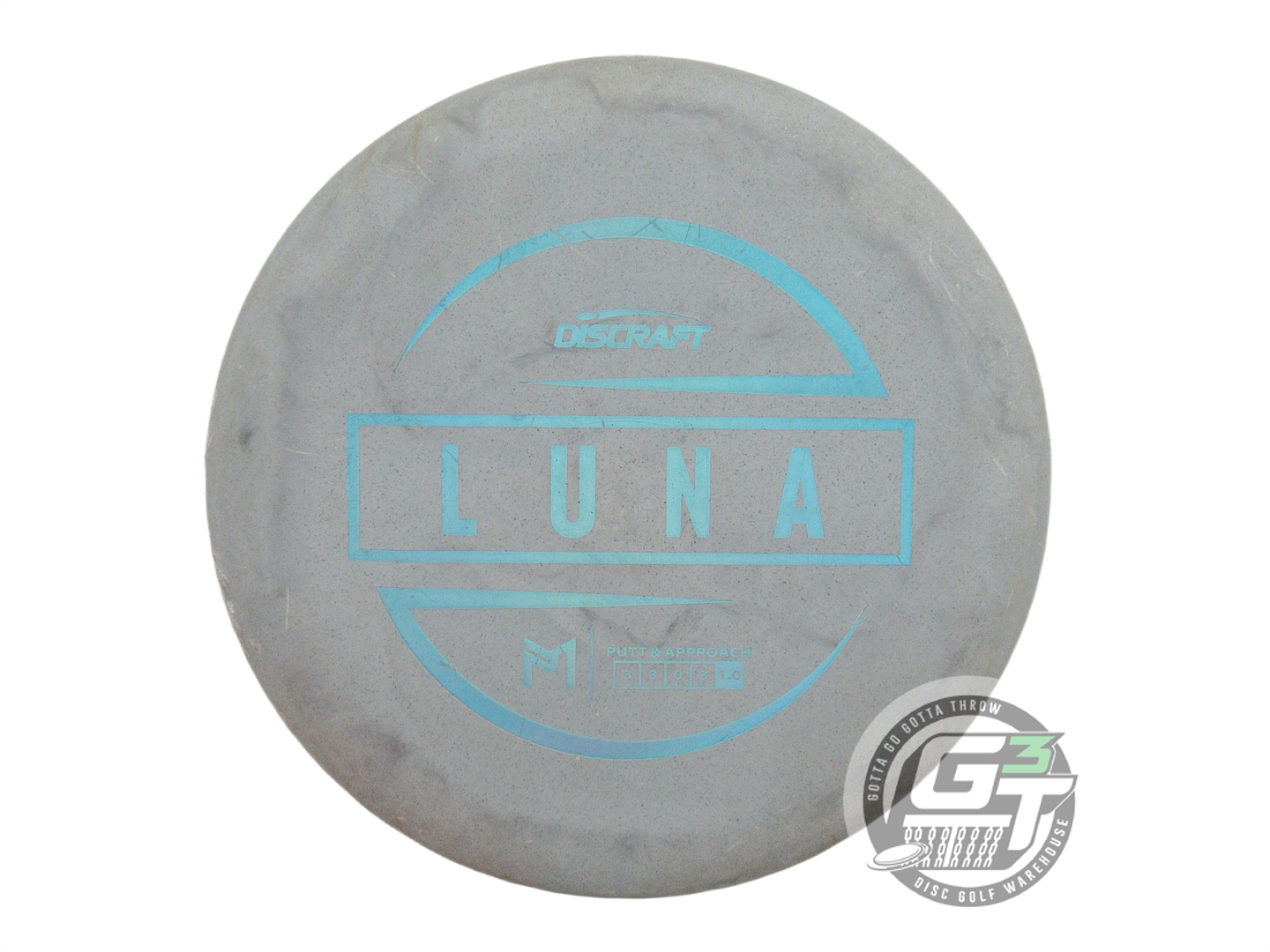 USED Discraft [McBETH] Jawbreaker Luna 175g Gray Blue Holo Foil Putter Golf Disc