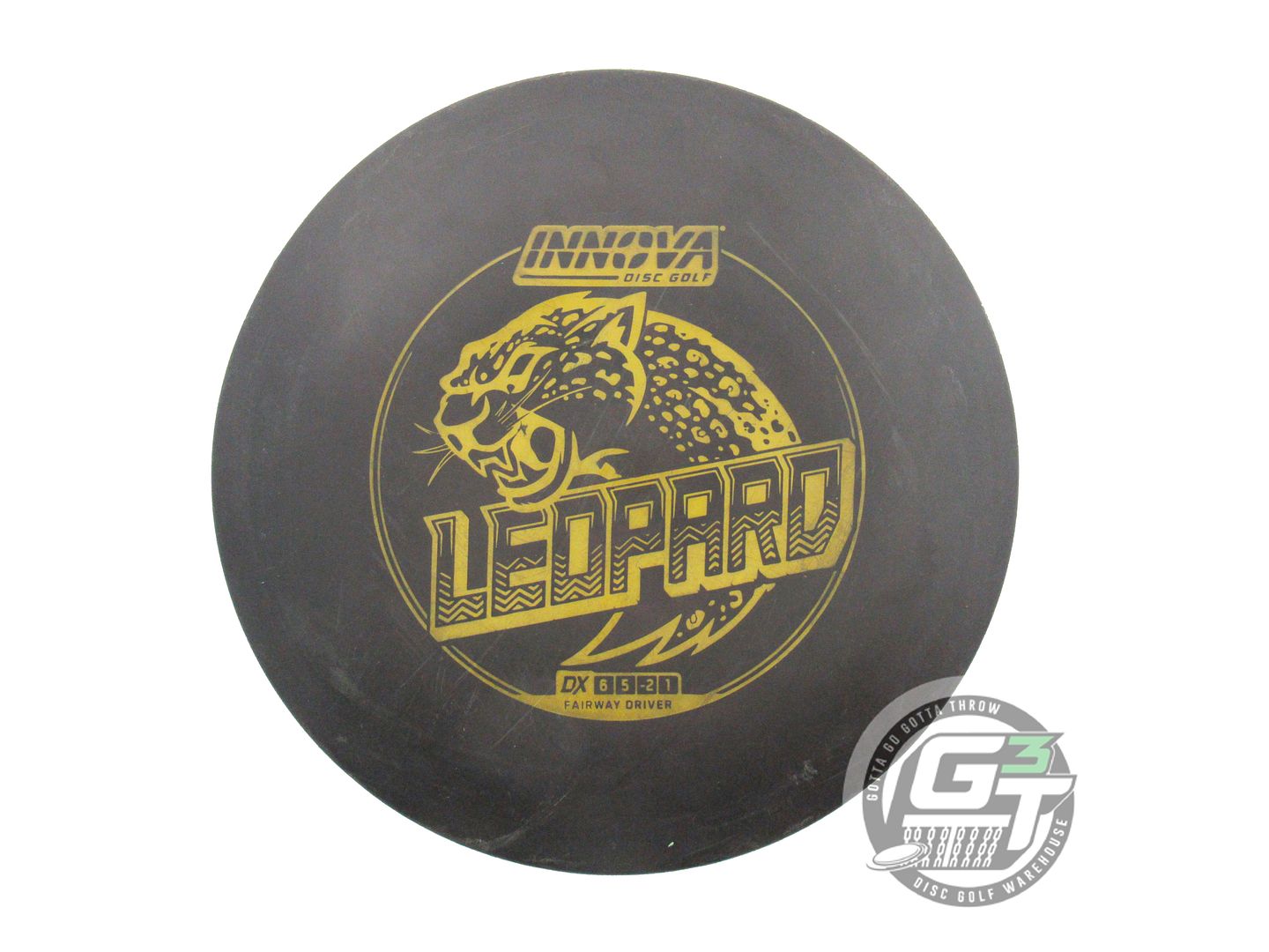 USED Innova DX Leopard 156g Black Yellow Stamp Fairway Driver Golf Disc