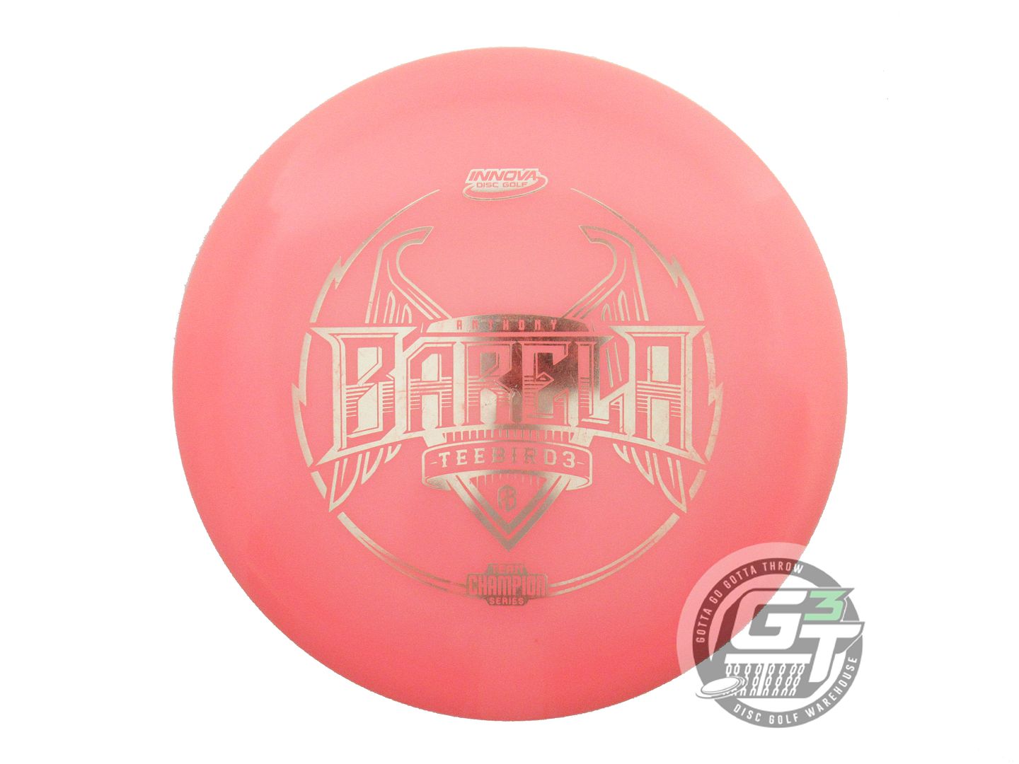 NOS Innova [BARELA] Champion Glow Teebird3 174g Pink Silver Foil Driver Disc