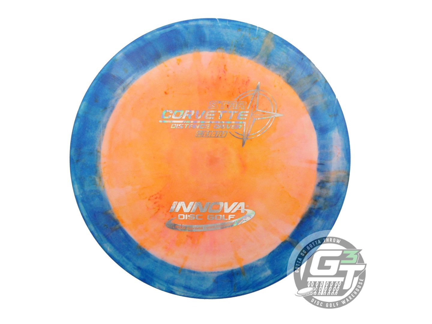 USED Innova Star Corvette 175g White HOME DYED Distance Driver Golf Disc