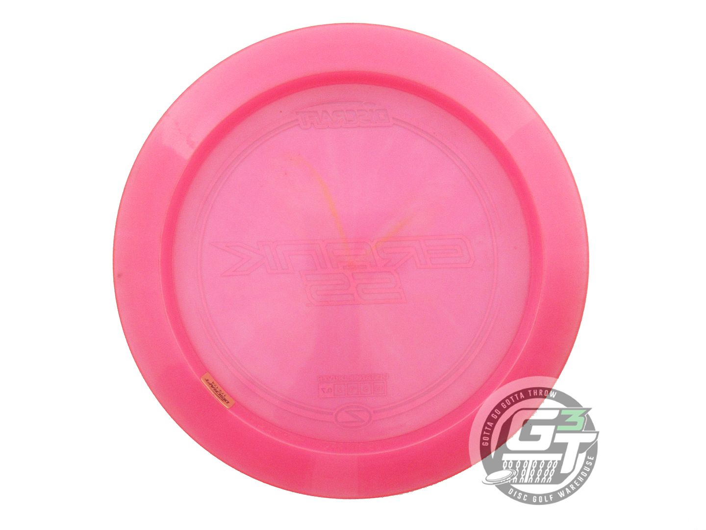 USED Discraft Z Crank SS 179g Pink Silver Holo Foil Distance Driver Golf Disc