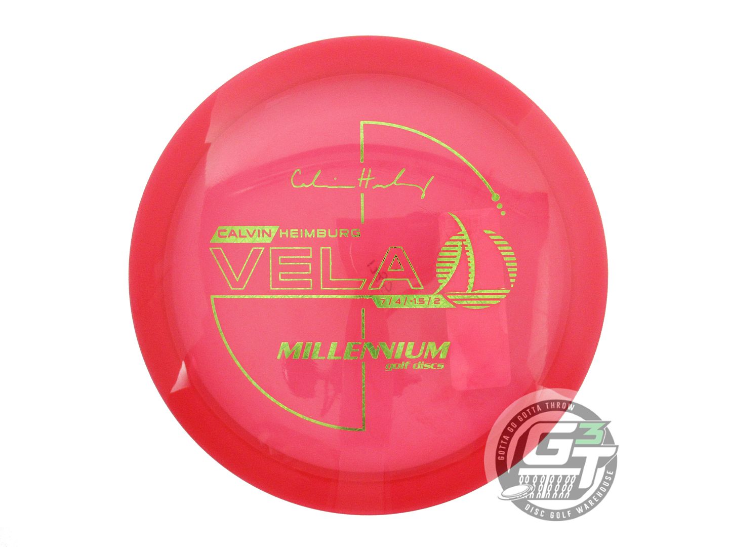 Millennium Calvin Heimburg Signature Flat Top Quantum Vela Fairway Driver Golf Disc (Individually Listed)