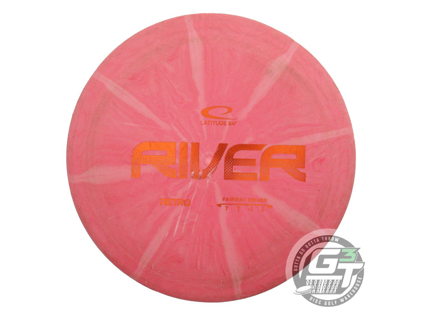 USED Latitude 64 Retro Burst River 173g Red Orange Foil Fairway Driver Golf Disc