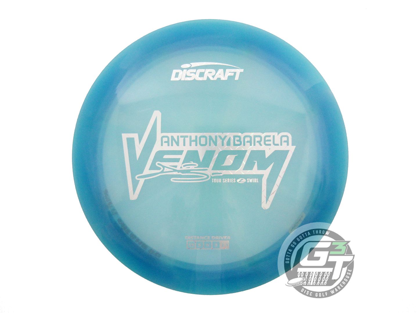 USED Discraft [BARELA] Z Swirl Venom 173g Blue Diamond Plate Driver Disc