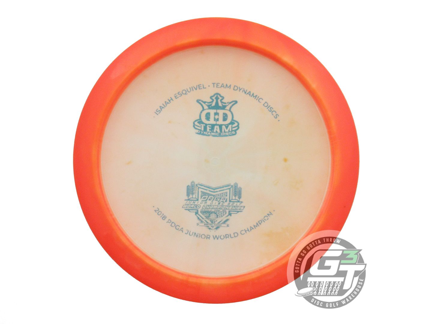 USED Dynamic Discs Fuzion Orbit Vandal 175g Orange-White Distance Driver Disc