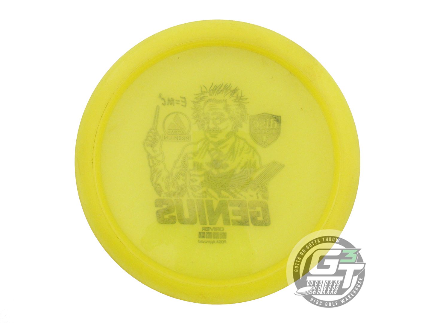 USED DiscMania Active Premium Genius 172g Yellow Black Stamp Fairway Driver Disc