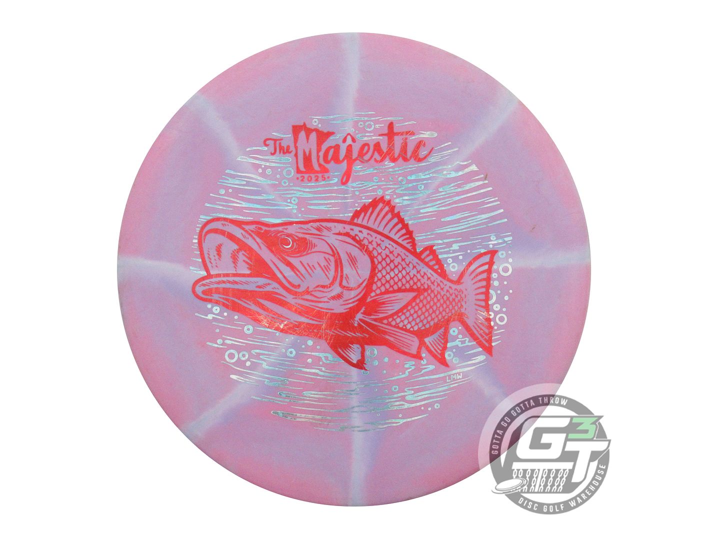 USED Discraft Swirly X Zone 173g Lilac MN MAJESTIC Putter Disc