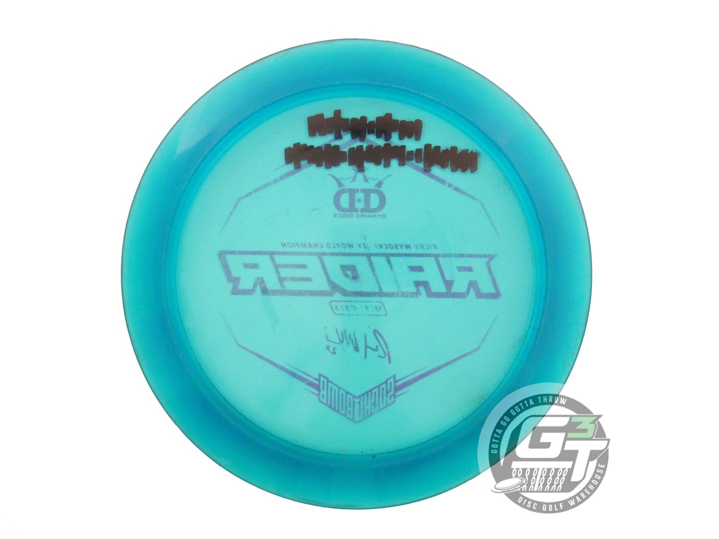 USED Dynamic Discs [WYSOCKI] Lucid Raider 173g Blue Purple Foil Driver Golf Disc